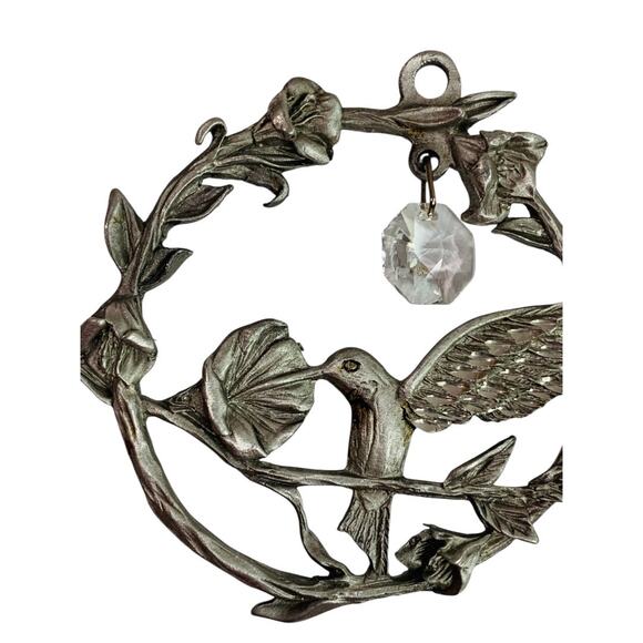 Spoontiques Pewter Ornament Suncatcher Prism Hummingbird 3" #2354 - Picture 3 of 5